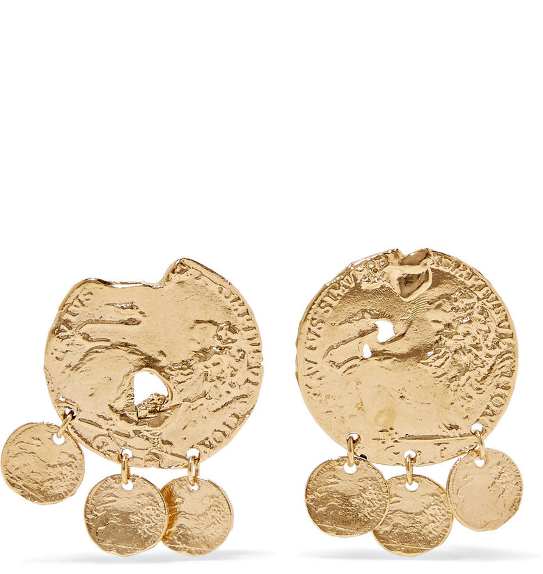 Alighieri Baby Lion Gold Plated Earrings