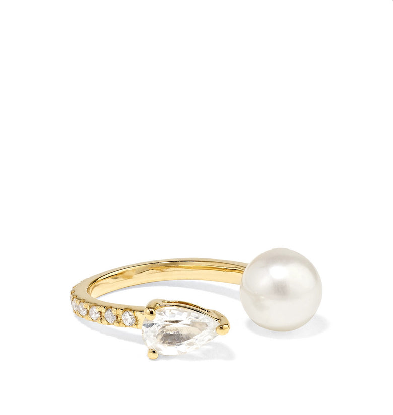 Anissa Kermiche 14 Karat Gold Multi Stone Ear Cuff