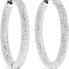 Carolina Bucci Florentine 18 Karat White Gold Hoop Earrings