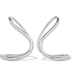Charlotte Chesnais Slide Silver Earrings
