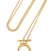 Charlotte Chesnais Turtle Gold Vermeil And Silver Necklace