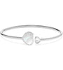 Chopard Happy Hearts 18 Karat White Gold Diamond And Mother Of Pearl Cuff